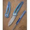 ШЕВРОН (Chevron) ексклюзивний складний ніж ручної роботи KUSTOM KNIVES - RWL-34™ 61-62 HRC